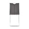 Armen Living Pacific Dining Room Accent Chair in Gray Fabric and Brushed Stainless Steel Finish, PK2 LCPCSIGRFBC - alternate 6